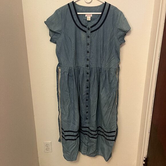 Lanz of Salzburg Dress Blue Size 1X - Picture 1 of 5